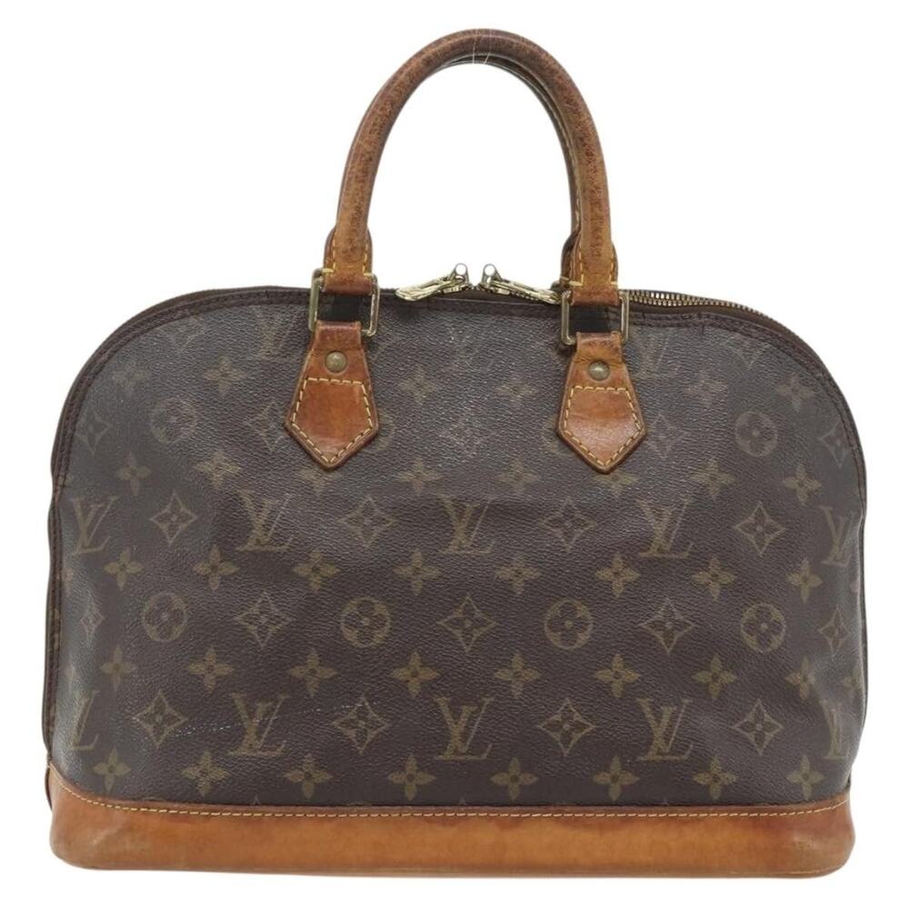 Louis Vuitton Monogram Alma PM Handbag Brown